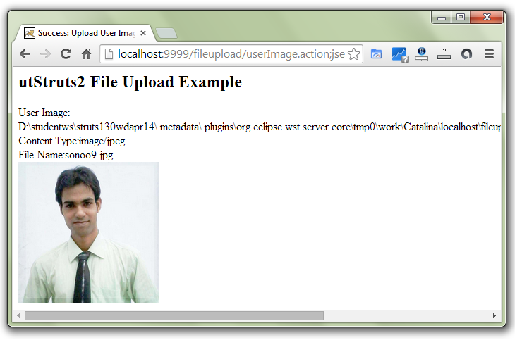 Ajax Jsp File Upload Example