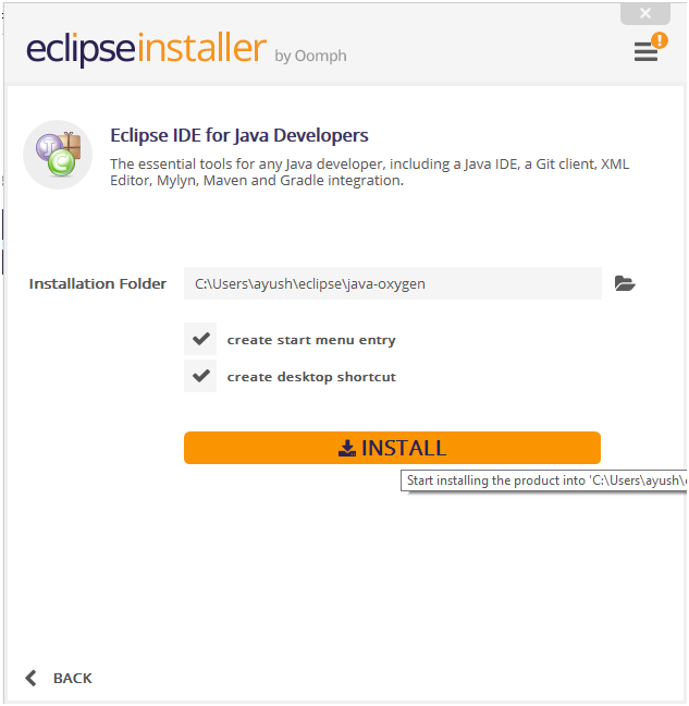 Install Eclipse IDE for Java Developers 1