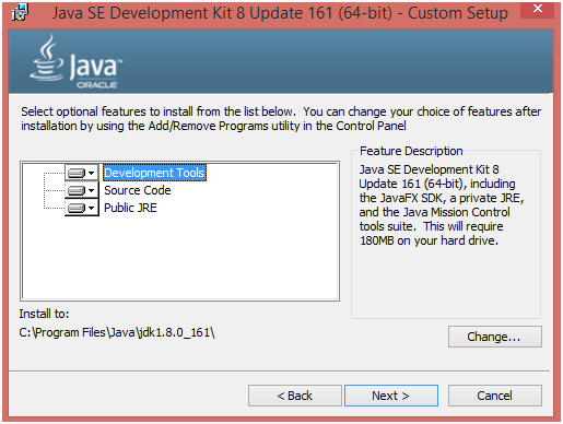 get advanced options for installing the java ide in eclipse on mac