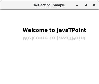 JavaFX Reflection Effect